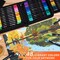 48 Colors Dual Tip Acrylic Paint Markers, Paint Pens Set with Brush Tip and Fine Tip For Fabric, Rock, Wood, Glass, Eggs, Scrapbook, DIY Crafts Making Art Supplies - Teacher Appreciation Gift